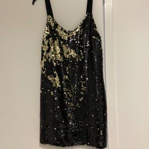 Black sequin dress